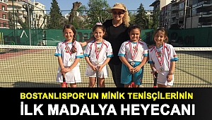 Bostanlıspor’un minik tenisçilerinin ilk madalya heyecanı