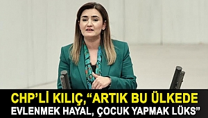 CHP'li Kılıç, “Artık bu ülkede evlenmek hayal, çocuk yapmak lüks”