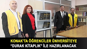 Konak’ta öğrenciler üniversiteye “Durak Kitaplık” ile hazırlanacak