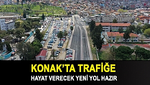 Konak’ta trafiğe hayat verecek yeni yol hazır