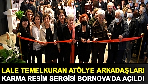Lale Temelkuran Atölye Arkadaşları Karma Resim Sergisi Bornova’da açıldı