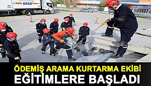 Ödemiş Arama Kurtarma ekibi (ÖDAK) eğitimlere başladı