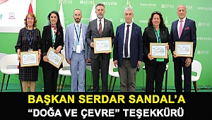 Başkan Sandal’a “doğa ve çevre” teşekkürü