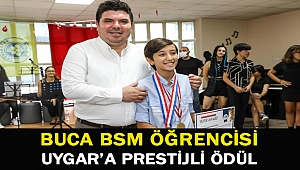 Buca BSM öğrencisi Uygar’a prestijli ödül