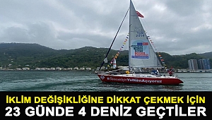 İklim Değişikliğine Dikkat Çekmek için 23 Günde 4 Deniz Geçtiler