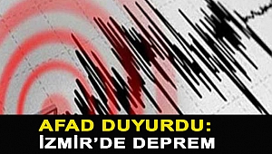 İzmir'de 3.5 büyüklüğünde deprem