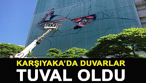 KARŞIYAKA'DA DUVARLAR TUVAL OLDU