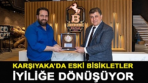 KARŞIYAKA’DA ESKİ BİSİKLETLER İYİLİĞE DÖNÜŞÜYOR