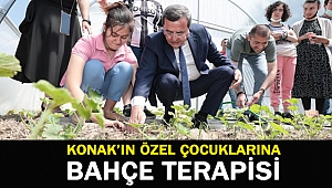 Konak’ın özel çocuklarına bahçe terapisi