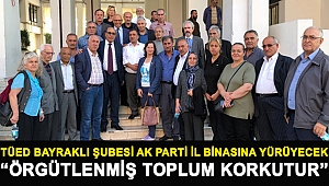 TÜED Bayraklı Şubesi AK Parti İl Binasına yürüyecek