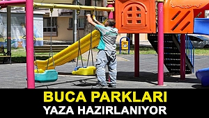 Buca parkları yaza hazırlanıyor