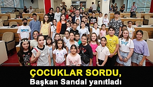 Çocuklar sordu, Başkan Sandal yanıtladı