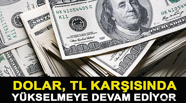 Dolar, TL karşısında yükselmeye devam ediyor