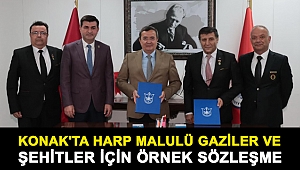 Konak'ta Harp Malulü Gaziler ve Şehitler İçin Örnek Sözleşme