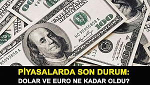 Piyasalarda son durum: Dolar ve Euro ne kadar oldu?