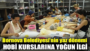 Bornova Belediyesi’nin yaz dönemi hobi kurslarına yoğun ilgi