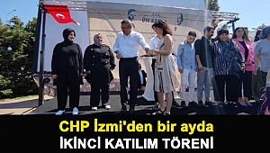 CHP İzmir'den bir ayda ikinci katılım töreni
