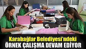 Karabağlar Belediyesi'ndeki örnek çalışma devam ediyor