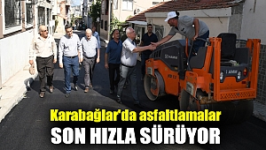 Karabağlar'da asfaltlamalar son hızla sürüyor