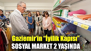 Gaziemir’in “İyilik Kapısı” Sosyal Market 2 yaşında