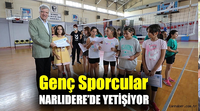 GENÇ SPORCULAR NARLIDERE’DE YETİŞİYOR