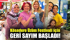 Kösedere Üzüm Festivali için geri sayım başladı!