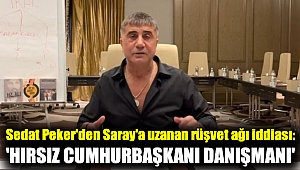 Sedat Peker'den Saray'a uzanan rüşvet ağı iddiası: 'Hırsız Cumhurbaşkanı Danışmanı'