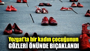 Yozgat’ta bir kadın çocuğunun gözleri önünde bıçaklandı