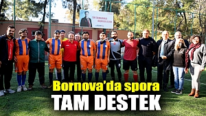 Bornova’da spora tam destek
