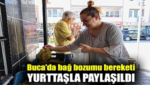 Buca’da bağ bozumu bereketi yurttaşla paylaşıldı