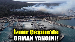 Çeşme'de yangın!