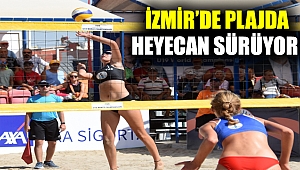 İzmir'de plajda heyecan sürüyor!