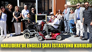 Narlıdere'de Engelli Şarj İstasyonu Kuruldu