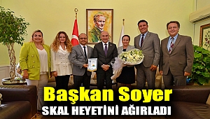 Başkan Soyer Skal heyetini ağırladı