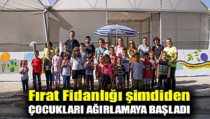 Fırat Fidanlığı şimdiden çocukları ağırlamaya başladı