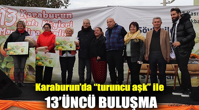 Karaburun’da “turuncu aşk” ile 13’üncü buluşma