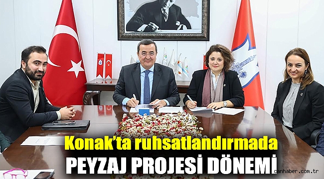 Konak’ta ruhsatlandırmada Peyzaj projesi dönemi