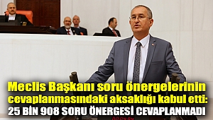 Meclis Başkanı soru önergelerinin cevaplanmasındaki aksaklığı kabul etti: 25 bin 908 soru önergesi cevaplanmadı