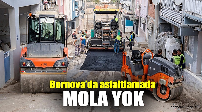 Bornova’da asfaltlamada mola yok