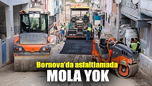 Bornova’da asfaltlamada mola yok