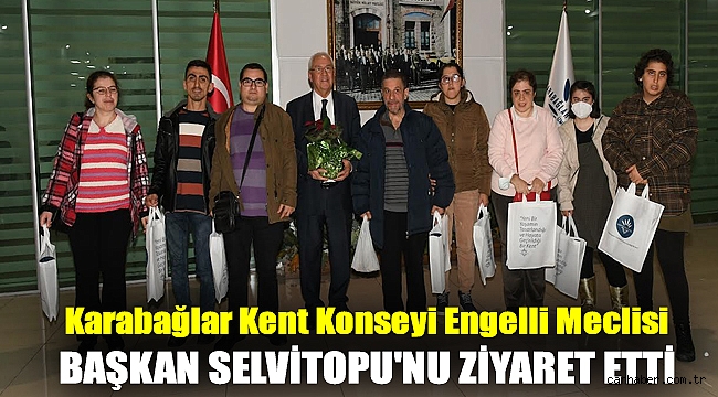 Karabağlar Kent Konseyi Engelli Meclisi Başkan Selvitopu'nu ziyaret etti