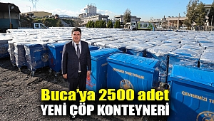 Buca’ya 2500 adet yeni çöp konteyneri