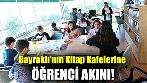Bayraklı’nın kitap kafelerine öğrenci akını!