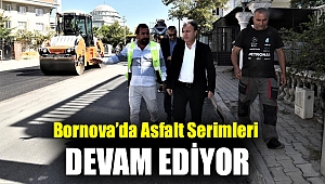 Bornova’da asfalt serimleri devam ediyor