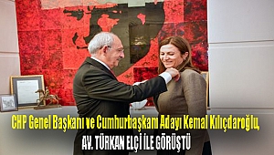 CHP GENEL BAŞKANI VE CUMHURBAŞKANI ADAYI KEMAL KILIÇDAROĞLU, AV. TÜRKAN ELÇİ İLE GÖRÜŞTÜ