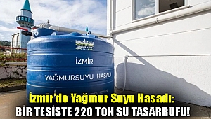 İzmir’de yağmur suyu hasadı: Bir tesiste 220 ton su tasarrufu!