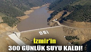 İzmir’in 300 günlük suyu kaldı!