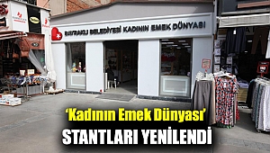 ‘Kadının Emek Dünyası’ stantları yenilendi