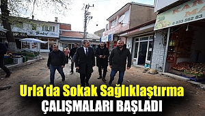 Urla’da sokak sağlıklaştırma çalışmaları başladı