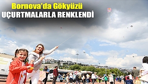 Bornova'da gökyüzü uçurtmalarla renklendi